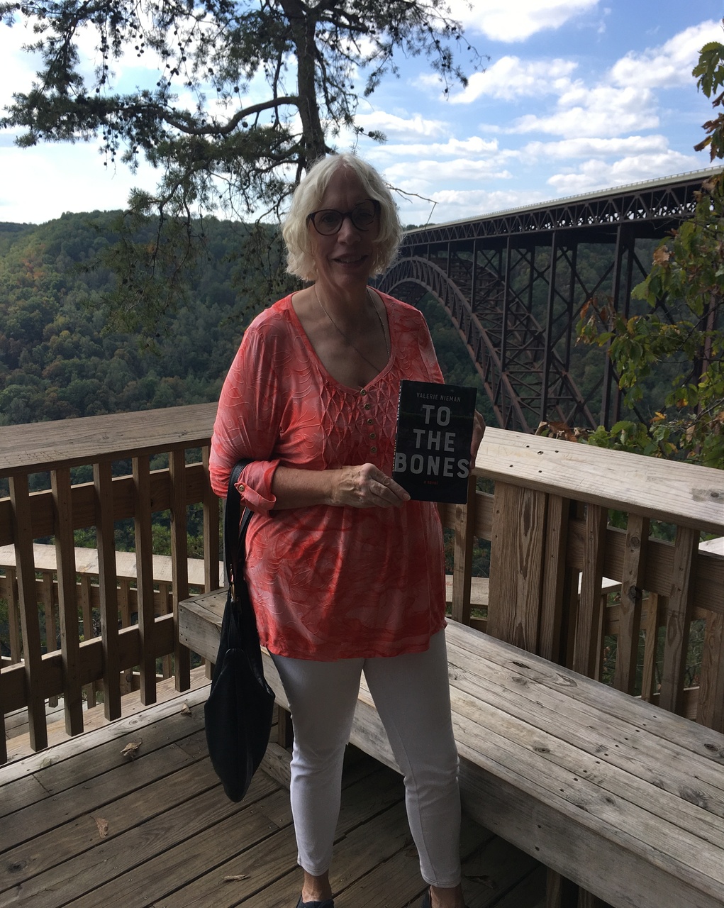 Book tour stop at the New River Gorge Bridge.
